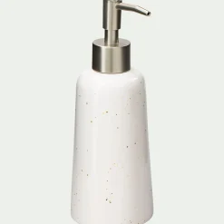 alinea Accessoire De Salle De Bain*Distributeur de savon en céramique mouchetée - ventoux Blanc