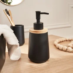 alinea Accessoire De Salle De Bain*Distributeur de savon en polyresine - Noir