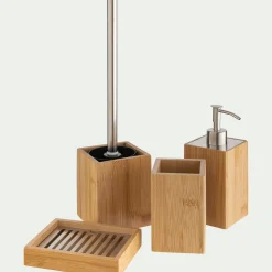 alinea Accessoire De Salle De Bain*Distributeur de savon en bambou - Naturel