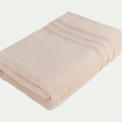alinea Drap De Bain*Drap de bain bouclette en coton - grège 100x150cm Rose