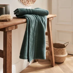 alinea Drap De Bain*Drap de bain bouclette en coton - 100x150cm Vert