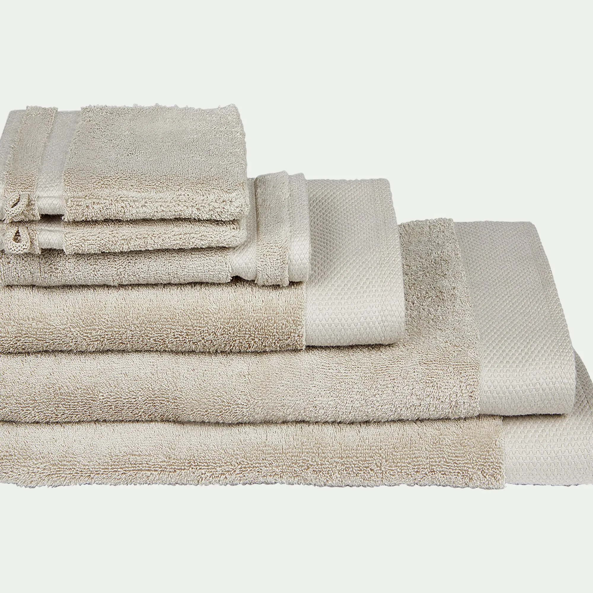 alinea Drap De Bain*Drap de bain en coton peigné - alpilles 100x150cm Beige
