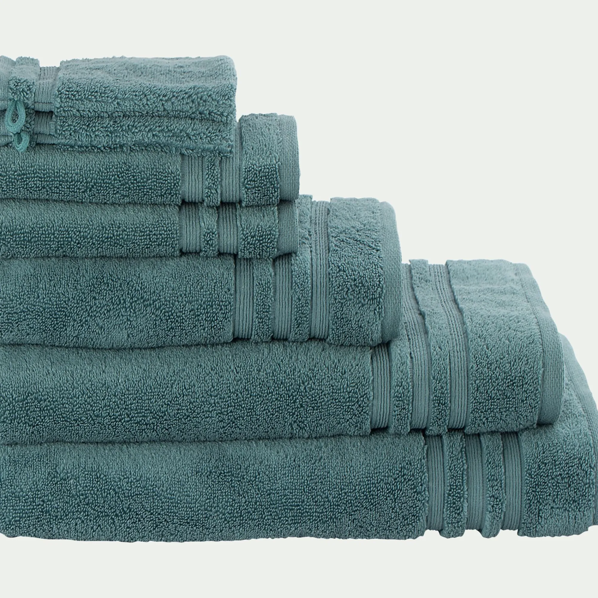 alinea Drap De Douche*Drap de douche bouclette en coton - 70x140cm Vert