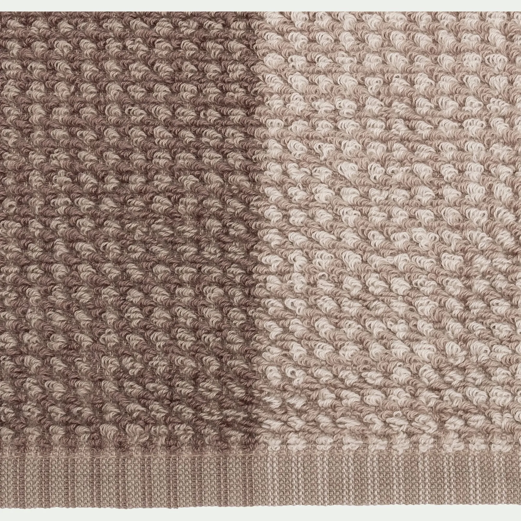alinea Drap De Douche*Drap de douche bouclette jacquard en coton - alpilles 70x140cm Beige