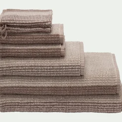 alinea Drap De Douche*Drap de douche bouclette jacquard en coton - alpilles 70x140cm Beige