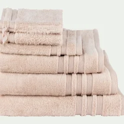 alinea Drap De Douche*Drap de douche bouclette en coton - grège 70x140cm Rose