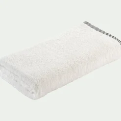 alinea Drap De Douche*Drap de douche brodé en coton - ventoux 70x140cm Blanc