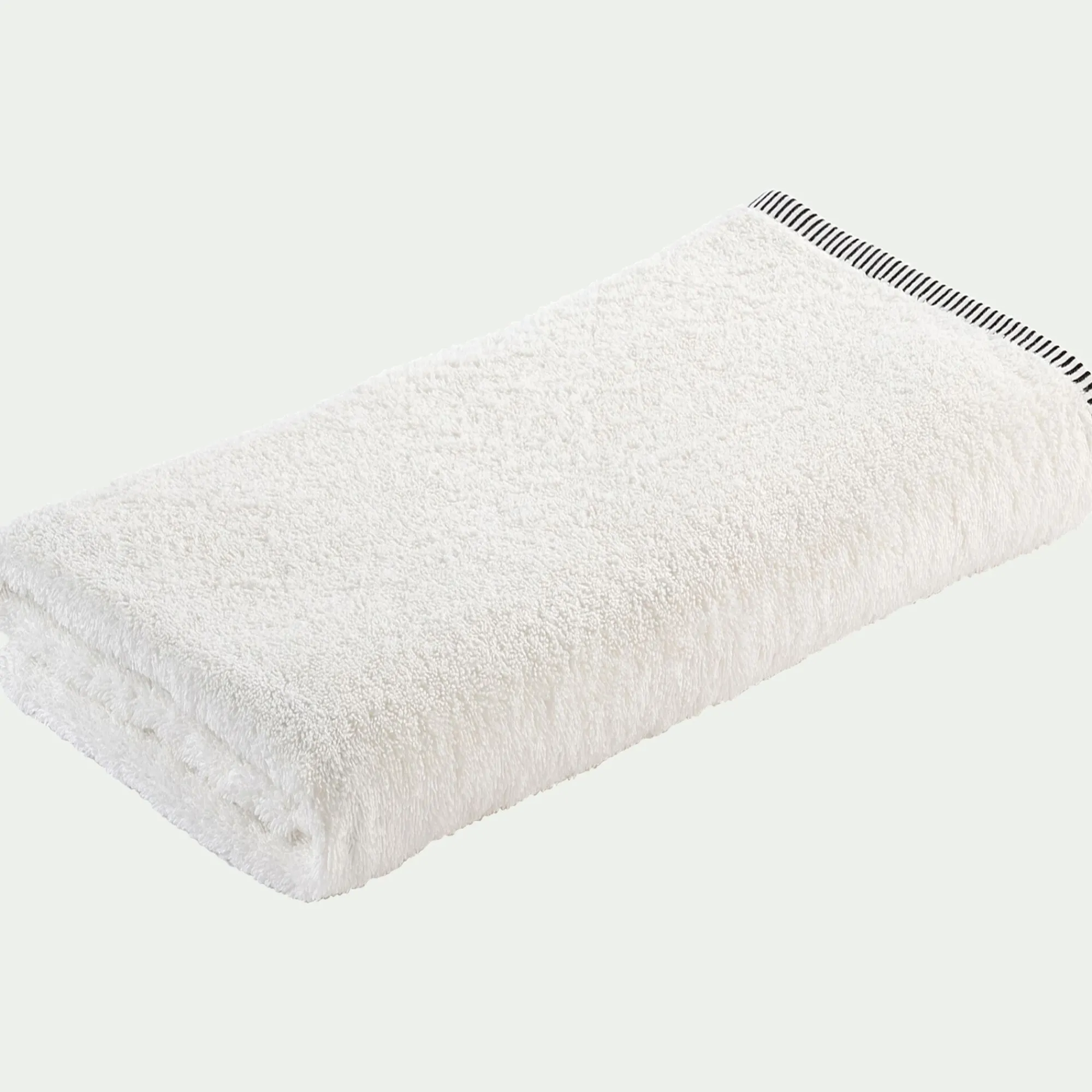 alinea Drap De Douche*Drap de douche brodé en coton - ventoux 70x140cm Blanc