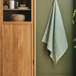 alinea Drap De Douche*Drap de douche en bouclettes de coton bio 70x130cm - olivier Vert