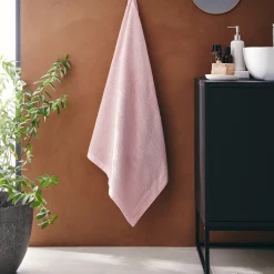 alinea Drap De Douche*Drap de douche en bouclettes de coton bio - rosa 70x130cm Rose