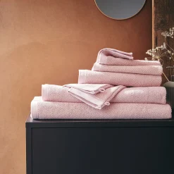 alinea Drap De Douche*Drap de douche en bouclettes de coton bio - rosa 70x130cm Rose