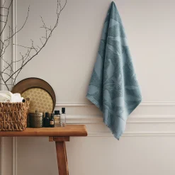 alinea Drap De Douche*Drap de douche en coton - calaluna 70x140cm Bleu