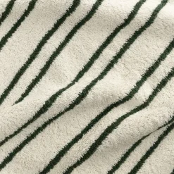 alinea Drap De Douche*Drap de douche en coton à rayures 70x140cm - Vert