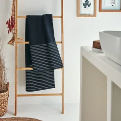 alinea Drap De Douche*Drap de douche en coton - 70x140cm Noir