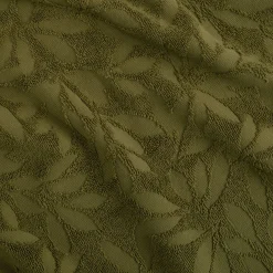 alinea Drap De Douche*Drap de douche en coton motif floral 70x140cm - mousse Vert