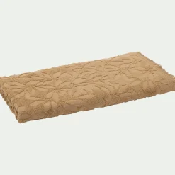 alinea Drap De Douche*Drap de douche en coton motif floral 70x140cm - sable Beige