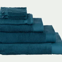 alinea Drap De Douche*Drap de douche en coton peigné - figuerolles 70x140cm Bleu