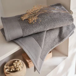 alinea Drap De Douche*Drap de douche en coton peigné - restanque 70x140cm Gris