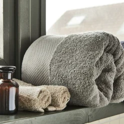 alinea Drap De Douche*Drap de douche en coton peigné - restanque 70x140cm Gris