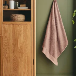 alinea Drap De Douche*Drap de douche en coton peigné - brun rhassoul 70x140cm Marron