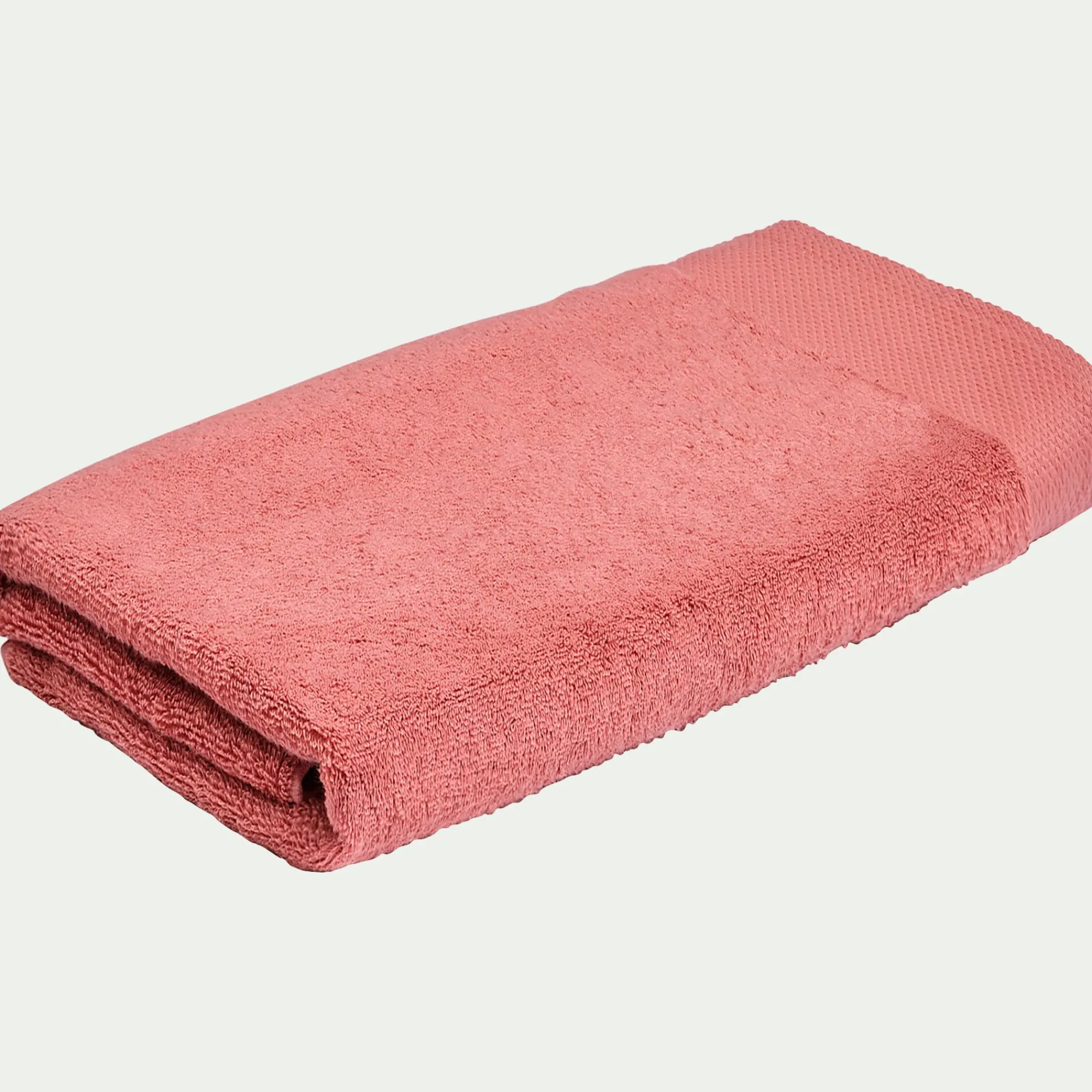 alinea Drap De Douche*Drap de douche en coton peigné - ricin 70x140cm Rouge