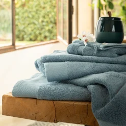 alinea Drap De Douche*Drap de douche en coton peigné - autan 70x140cm Bleu