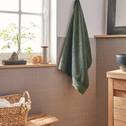 alinea Drap De Douche*Drap de douche en coton peigné - cèdre 70x140cm Vert