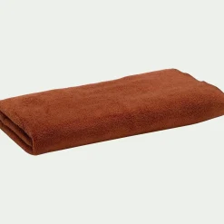 alinea Drap De Douche*Drap de douche en coton 70x140cm - brun rustrel Marron
