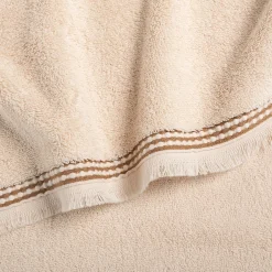 alinea Drap De Douche*Drap de douche frangé en coton 70x140cm - écru Blanc