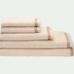 alinea Drap De Douche*Drap de douche frangé en coton 70x140cm - écru Blanc