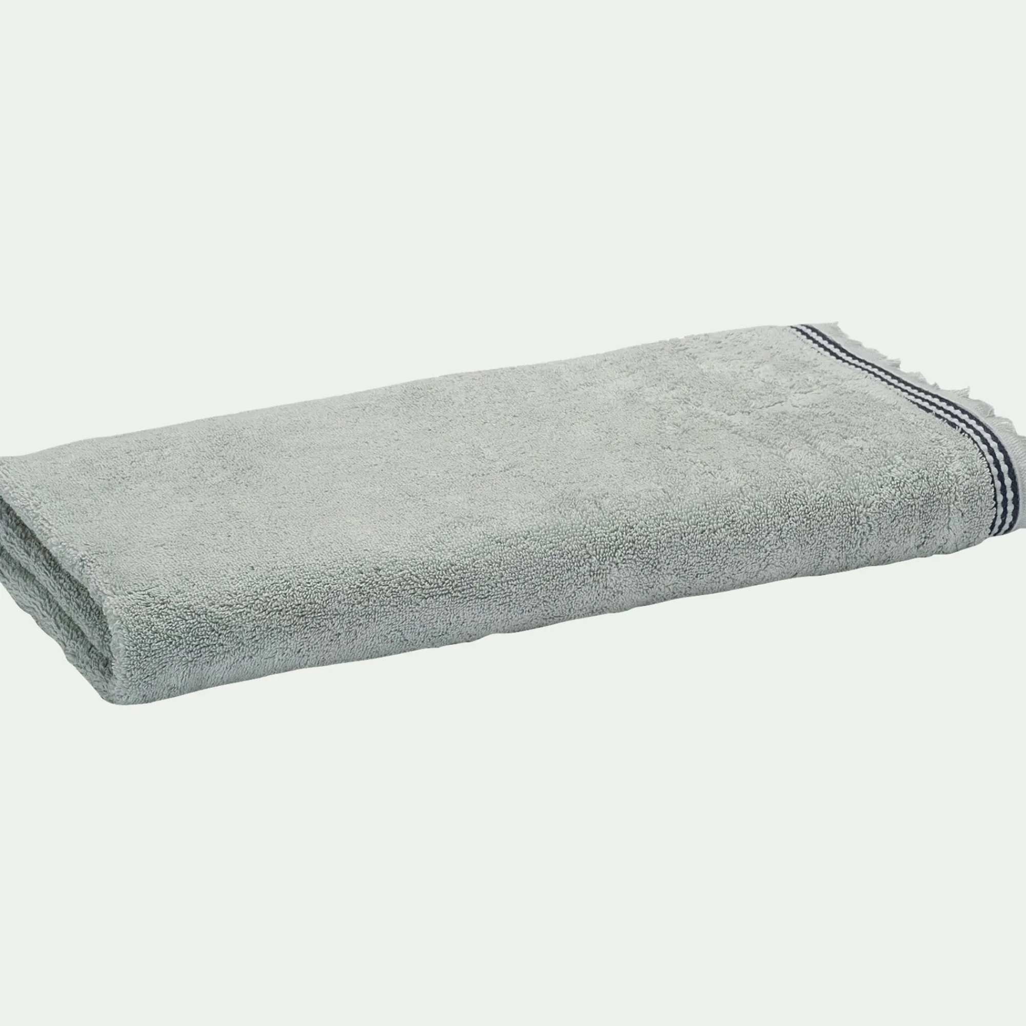 alinea Drap De Douche*Drap de douche frangé en coton 70x140cm - littoral Bleu
