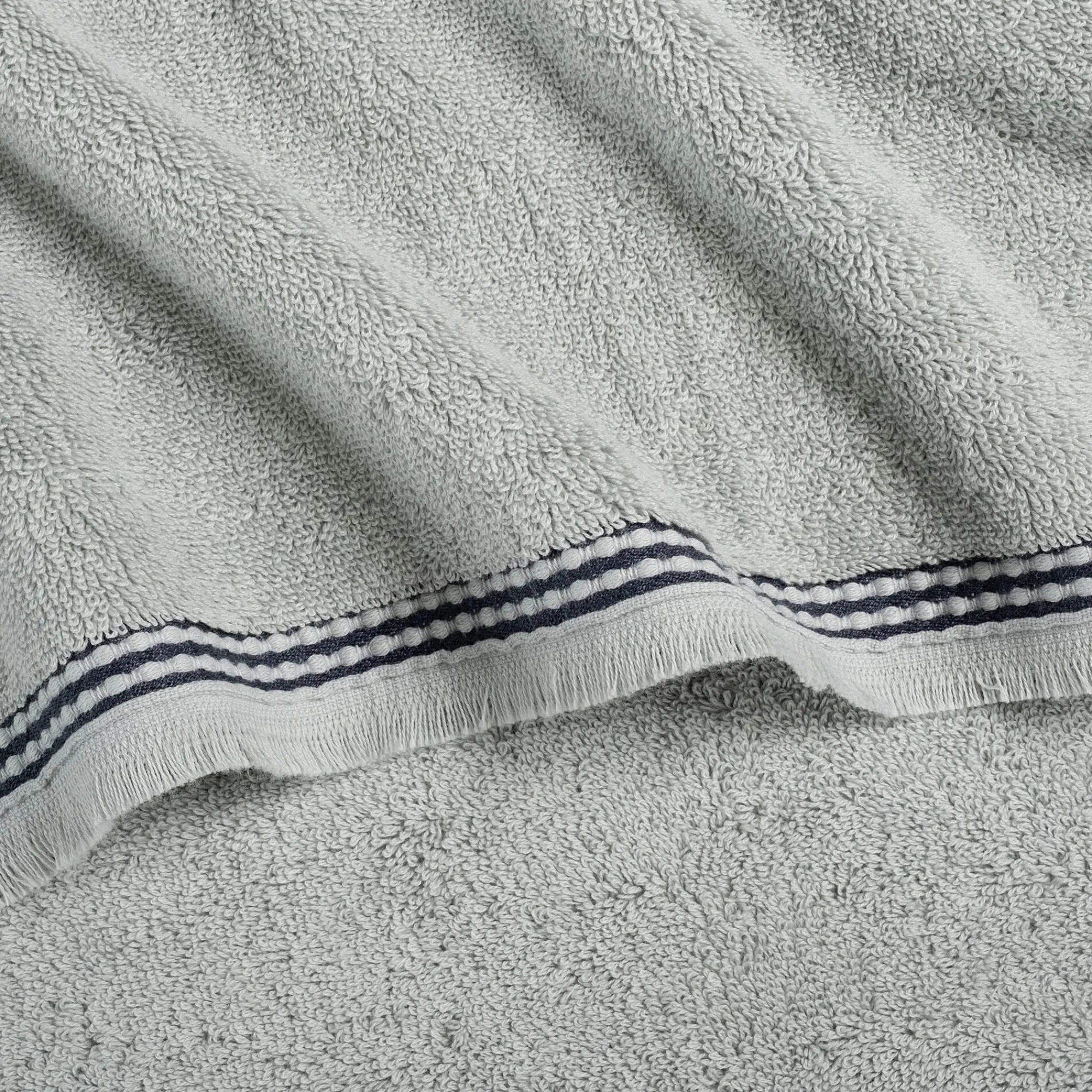 alinea Drap De Douche*Drap de douche frangé en coton 70x140cm - littoral Bleu