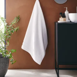 alinea Drap De Douche*Drap de douche qualité hôtelière en coton - 70x140cm Blanc
