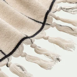 alinea Drap De Douche*Drap de douche rayé en coton 70x140cm - Beige