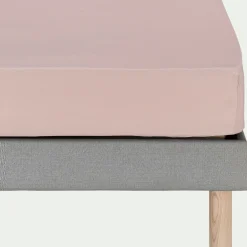 alinea Drap Housse*Drap housse en coton 160x200cm B25cm - rosa Rose