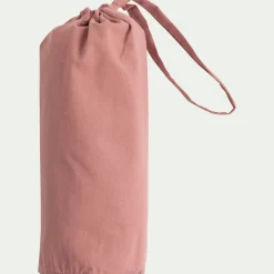 alinea Drap Housse*Drap housse en coton 90x200cm b25cm - ricin Rouge