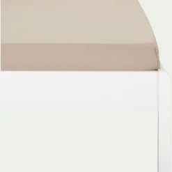 alinea Linge De Lit Enfant|Linge De Lit Enfant*Drap housse enfant en coton 90x200+B20cm - alpilles Beige