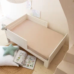 alinea Linge De Lit Enfant|Linge De Lit Enfant*Drap housse enfant en coton 90x140+B15cm - alpilles Beige