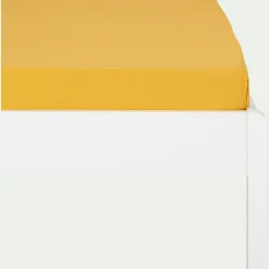 alinea Linge De Lit Enfant|Linge De Lit Enfant*Drap housse enfant en coton 90x200+B20cm - genet Jaune