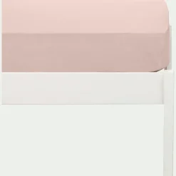 alinea Bureau Enfant|Linge De Lit Enfant*Drap housse enfant en coton 90x140+B15cm - rose Rosa
