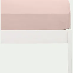 alinea Linge De Lit Enfant|Linge De Lit Enfant*Drap housse enfant en coton 90x200+B20cm - rosa Rose
