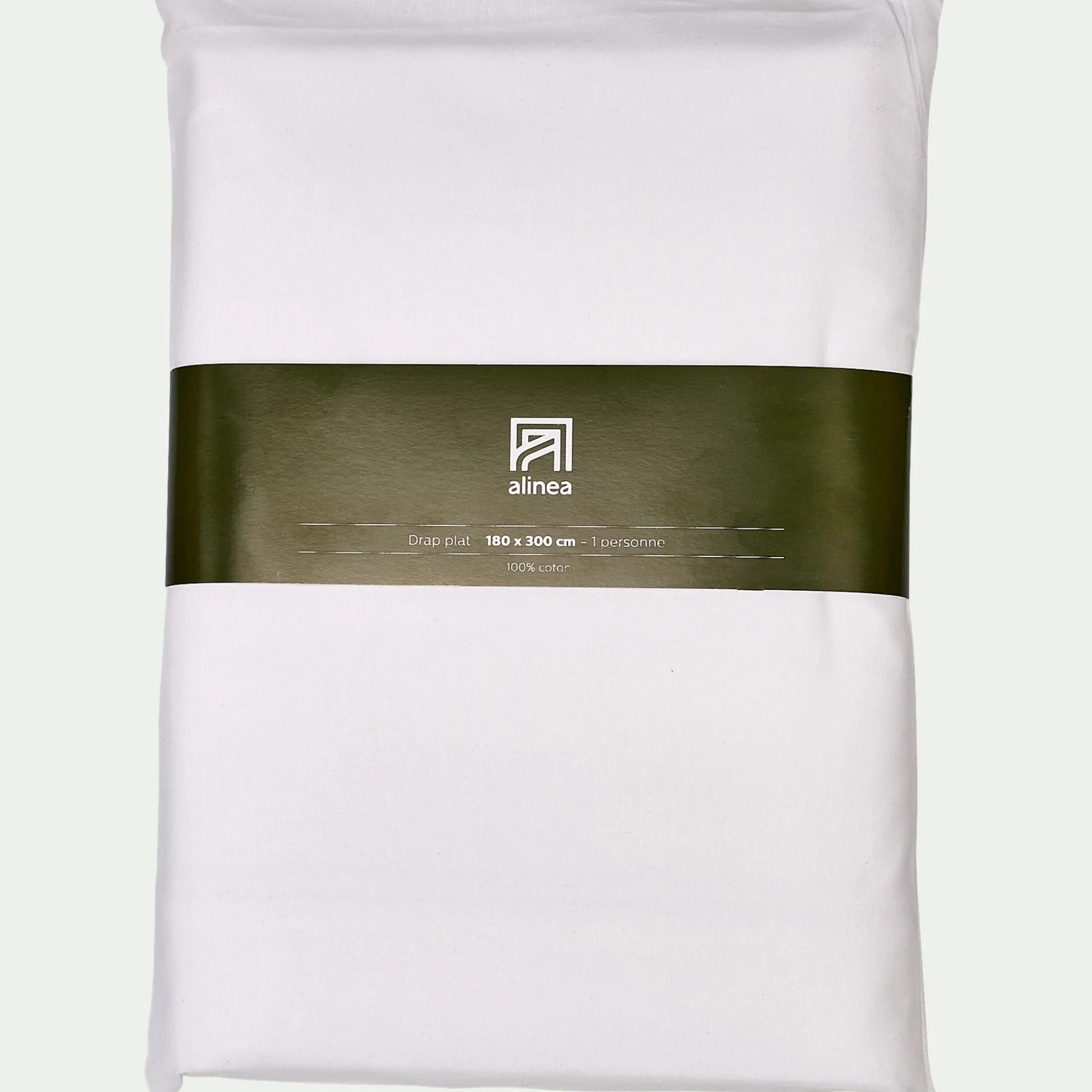 alinea Drap Plat*Drap plat en coton 270x300cm - Blanc