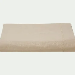alinea Drap Plat*Drap plat en coton 180x300cm - alpilles Beige