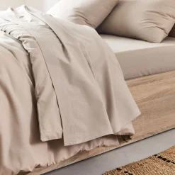 alinea Drap Plat*Drap plat en coton 180x300cm - alpilles Beige