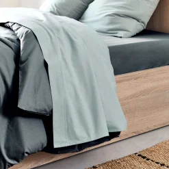 alinea Drap Plat*Drap plat en coton 270x300cm - calaluna Bleu