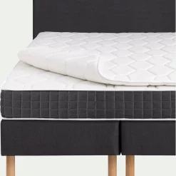 alinea Ensemble Matelas & Sommier|Lit Adulte*Ensemble matelas ressorts + sommier H24cm 2x100x200cm - anthracite Gris