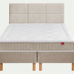 alinea Epeda|Ensemble Matelas & Sommier*Ensemble matelas ressorts+sommier ferme Epeda H68cm 2x80x200cm - Grège