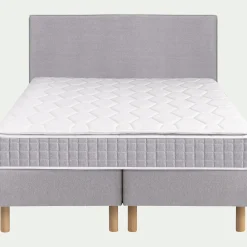 alinea Ensemble Matelas & Sommier|Lit Adulte*Ensemble matelas ressorts + sommier H24cm 2x100x200cm - borie Gris