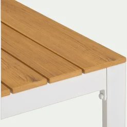 alinea Table Haute De Jardin|Table De Jardin*Ensemble table haute de jardin et 4 tabourets - bois clair