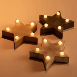 alinea Décoration De La Table De Noël|Objet Décoratif De Noël*Etoile à poser à LED - Blanc